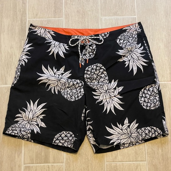 Express Men’s Swim Trunks Pineapple Size L - Picture 1 of 3